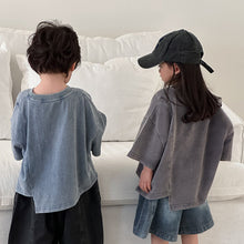 Load image into Gallery viewer, 25X33SE-夏季｜做舊水洗｜五分袖上衣

