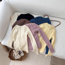 將圖片載入圖庫檢視器 2025Q79SE-秋冬季百搭針織多色毛衣
