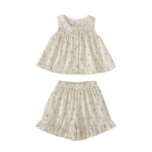 將圖片載入圖庫檢視器 H10791TG-夏季｜碎花蕾絲領｜短褲套裝
