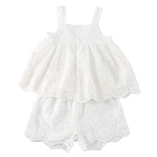 將圖片載入圖庫檢視器 XZ260973TG-夏季｜刺繡花朵｜背心套裝
