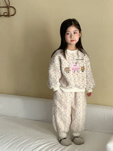 Load image into Gallery viewer, DZ250631TG-冬季麵包刺繡羊羔絨加厚休閒兩件套裝
