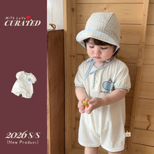 將圖片載入圖庫檢視器 622111LS-夏季｜短袖透氣卡通｜男童連身爬服
