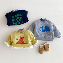 將圖片載入圖庫檢視器 ZDY5259SE-冬季卡通衛衣｜半高領加厚上衣
