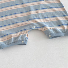 Load image into Gallery viewer, ZCL6183LS-春季條紋長袖連體爬服
