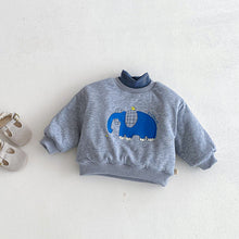將圖片載入圖庫檢視器 ZDY5259SE-冬季卡通衛衣｜半高領加厚上衣
