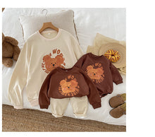 將圖片載入圖庫檢視器 2026010601SE-春秋季塗鴉熊長袖親子裝&amp;包屁
