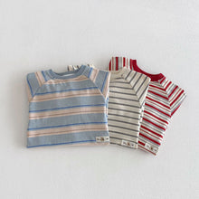 Load image into Gallery viewer, ZCL6183LS-春季條紋長袖連體爬服
