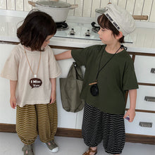 將圖片載入圖庫檢視器 24X06SE-夏季後背四小人印花短袖T
