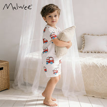 將圖片載入圖庫檢視器 111069JG-夏季男童短袖睡衣套裝
