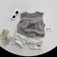 將圖片載入圖庫檢視器 88098SE-夏季韓版房子背心上衣
