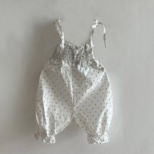 將圖片載入圖庫檢視器 Y5603LS-夏季｜波點蝴蝶結｜背帶連體褲
