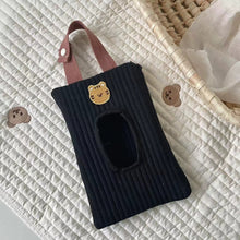 將圖片載入圖庫檢視器 548AC-韓版刺繡小動物卡通可愛抽出式便攜收納抽紙盒
