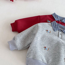 將圖片載入圖庫檢視器 ZDY5661SE-冬季翻領拜年衛衣｜加絨套頭上衣
