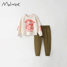 將圖片載入圖庫檢視器 105120TG-秋冬圓領車車上衣+長褲套
