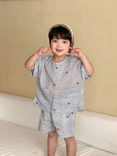 將圖片載入圖庫檢視器 XZ260896TG-夏季條紋兄妹套裝
