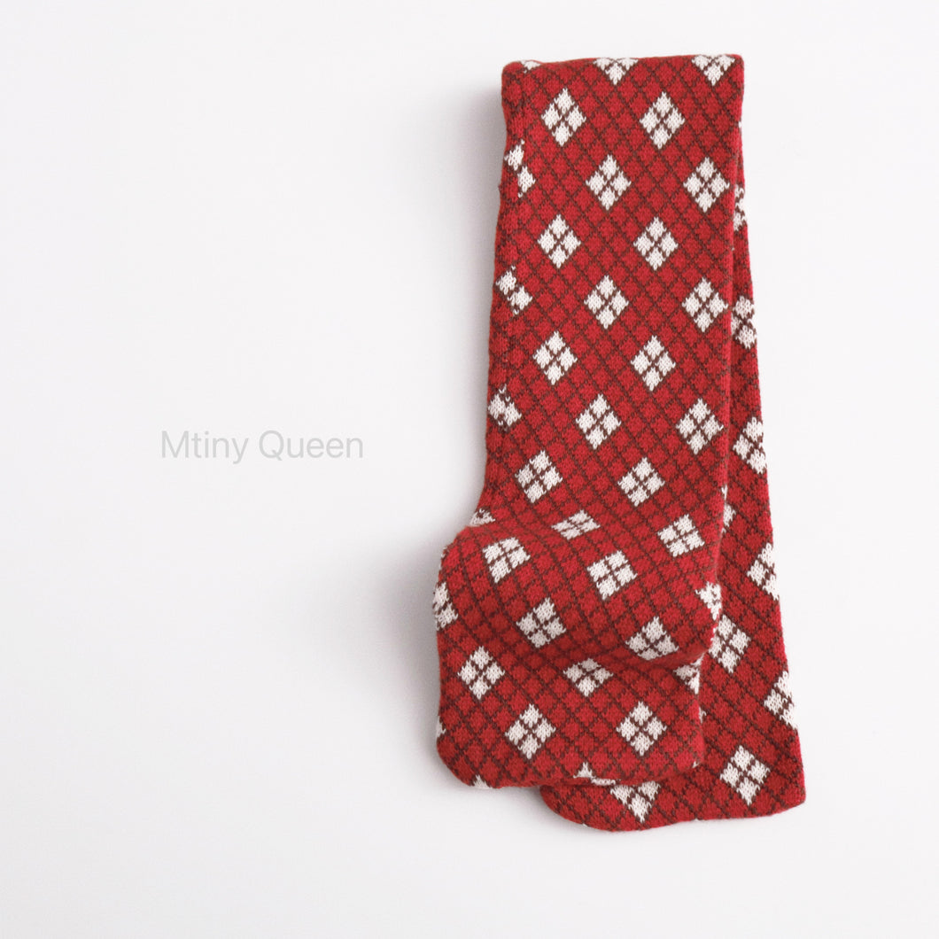 25WJ79AC-秋冬純棉格紋保暖圍巾