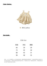 將圖片載入圖庫檢視器 629255LS-夏季｜小香風吊帶｜女童裙擺式包屁衣
