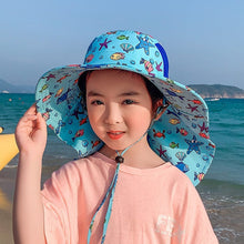 Load image into Gallery viewer, ET-1062AC- Summer large brim thin sun protection bucket hat
