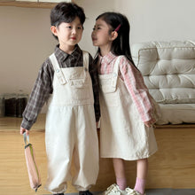 Load image into Gallery viewer, QQ250555LS-秋季韓版寬鬆休閒吊帶褲&amp;吊帶裙
