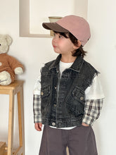 將圖片載入圖庫檢視器 CB260802SE-春秋牛仔休閒馬甲背心

