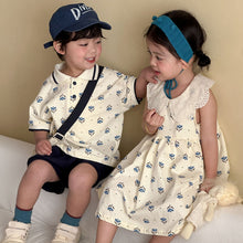 將圖片載入圖庫檢視器 XZ260861TG-夏季碎花兄妹短袖套裝
