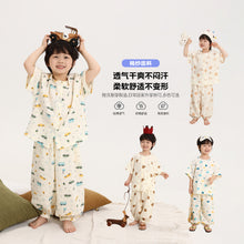 Load image into Gallery viewer, S154JG-夏日紗布純棉家居套裝
