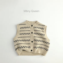 Load image into Gallery viewer, 23B19SE-春秋提花針織V領馬甲
