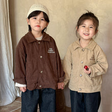 Load image into Gallery viewer, QW240048SE-Autumn Korean children&#39;s corduroy jacket 
