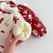 將圖片載入圖庫檢視器 ZDW5692SE-冬季滿版小馬印花加厚夾棉外套
