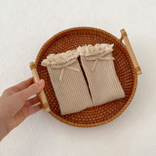 將圖片載入圖庫檢視器 W027PA-秋季花邊中筒堆堆棉襪（女童）
