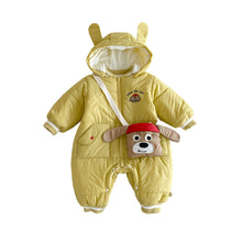 將圖片載入圖庫檢視器 ZDL5067LS-冬季小狗連身衣｜夾棉連帽爬服
