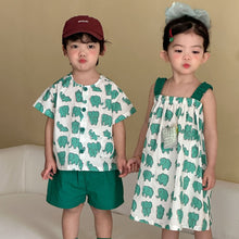 將圖片載入圖庫檢視器 XQ260797TG-夏季度假風兄妹套裝
