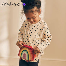 將圖片載入圖庫檢視器 10837SE-Malwee秋季歐美波點造型彩虹長袖上衣
