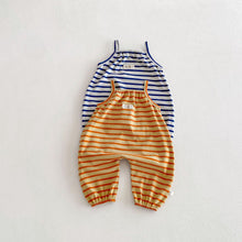 Load image into Gallery viewer, ZCK6182LS-春季寶寶條紋連身褲
