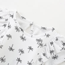 Load image into Gallery viewer, 10148TG-Summer European and American children&#39;s round neck short sleeves cute little girl two-piece suit 
