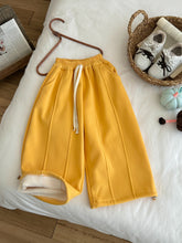 將圖片載入圖庫檢視器 2025D299PA-秋冬季百搭休閒寬鬆加絨收腳長褲
