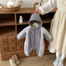 將圖片載入圖庫檢視器 ZDL5185LS-冬季奧粒絨連身衣｜貼標夾棉爬服
