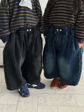 Load image into Gallery viewer, 25D45PA-冬季一體絨牛仔褲｜加厚保暖阔腿褲
