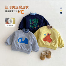 將圖片載入圖庫檢視器 ZDY5259SE-冬季卡通衛衣｜半高領加厚上衣
