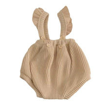 Load image into Gallery viewer, Y5404LS-Adjustable wood ear ribbed bib pants + headband + hat 
