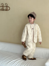 Load image into Gallery viewer, DZ250644TG-秋冬季韓版夾棉加絨開襟排扣兩件套裝
