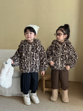 Load image into Gallery viewer, DW250620SE-冬季豹紋仿兔毛加厚外套
