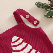 將圖片載入圖庫檢視器 JQ-1982SLS-秋季嬰幼兒聖誕造型繡花吊帶包屁
