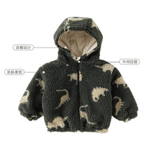 將圖片載入圖庫檢視器 D25265SE-秋冬北歐風搖粒絨連帽保暖外套
