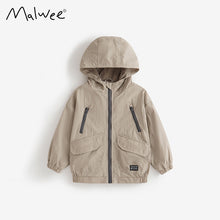 Load image into Gallery viewer, 10755SE-秋冬拉鍊連帽外套
