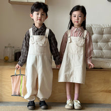 Load image into Gallery viewer, QQ250555LS-秋季韓版寬鬆休閒吊帶褲&amp;吊帶裙
