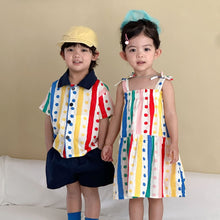 Load image into Gallery viewer, XQ260731TG-夏季｜波點印花｜襯衫套裝
