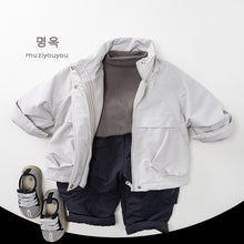 將圖片載入圖庫檢視器 25239PA-冬季韓版兒童刷絨加厚個性工裝長褲
