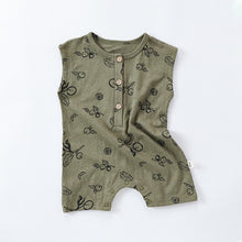 Load image into Gallery viewer, D24330LS-Summer thin Nordic style baby short-sleeved cotton crawling clothes 
