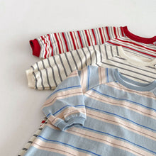 Load image into Gallery viewer, ZCL6183LS-春季條紋長袖連體爬服
